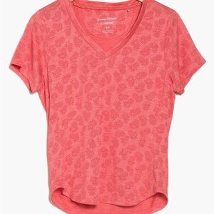 Tommy Bahama Island Zone Women Pink Pineapples Shirt Sizes: S